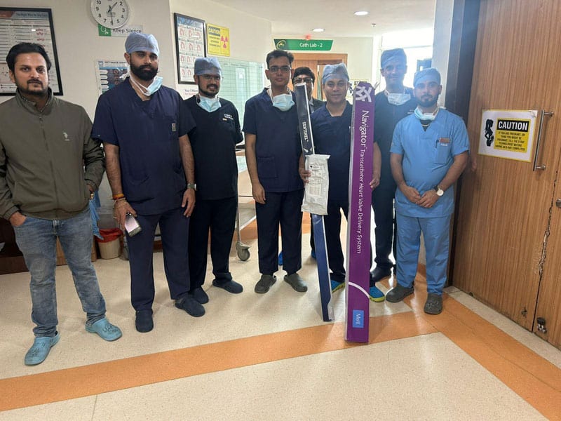Group of cardiology specialists at Dr. Sudhanshu clinic.