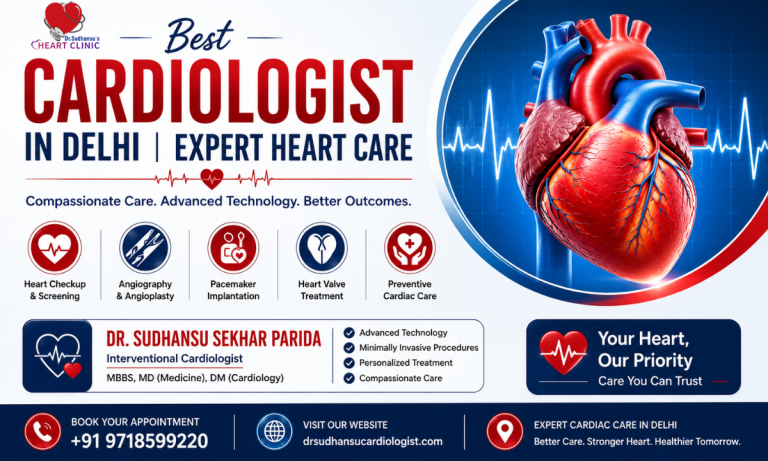 Best Cardiologist in Delhi Fortis Hospital – Expert Heart Care by Dr. Sudhanshu Sekhar Parida