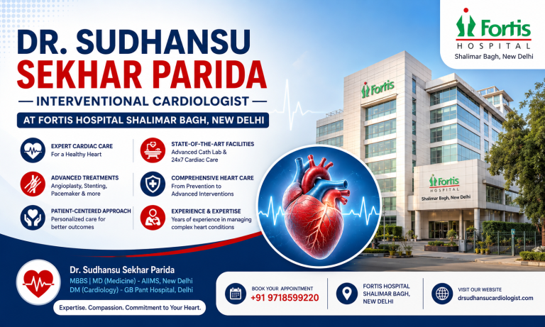 Dr. Sudhansu Sekhar Parida at Fortis Hospital Shalimar Bagh, New Delhi