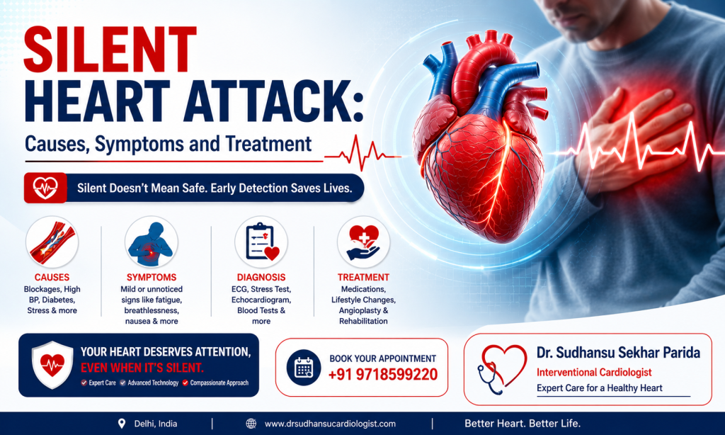 Silent Heart Attack: Causes, Symptoms and Treatment